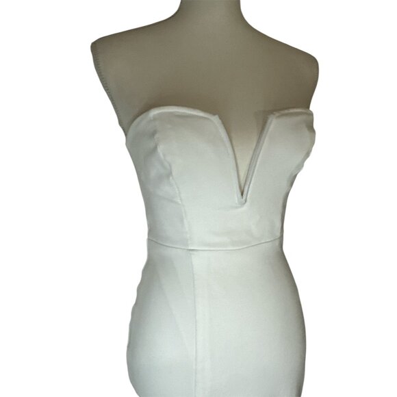 superdown Gianna Sweetheart Slit Gown in White Small New Womens Maxi Long Dress - Picture 7 of 11